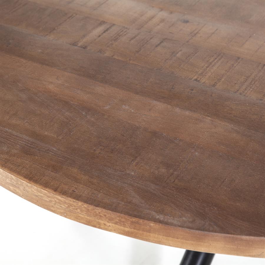 Eettafel rond met kruispoot - 150x150 - Afbeelding 2