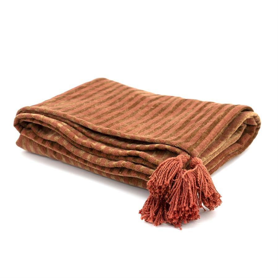 Plaid Sirun - terracotta