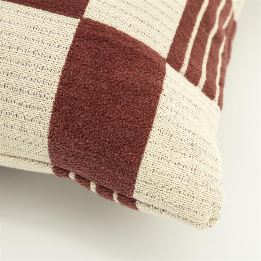 Pillow Twist 45x45 cm - burgundy - Afbeelding 2