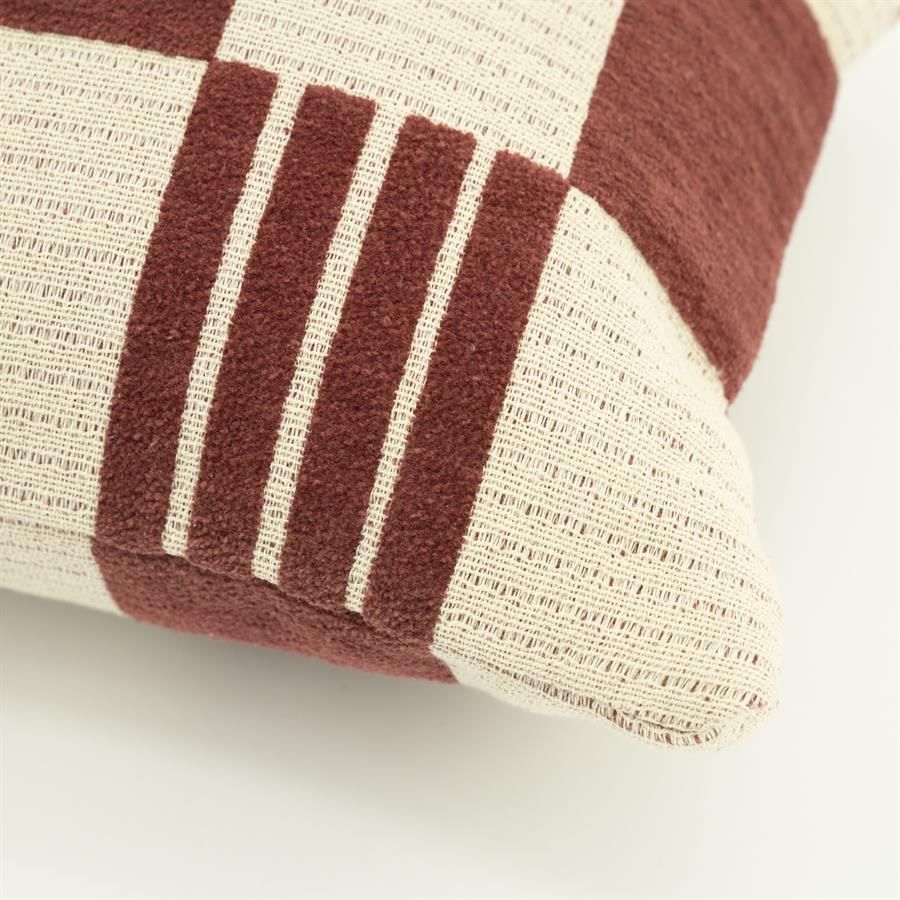 Pillow Twist 35x55 cm - burgundy - Afbeelding 2