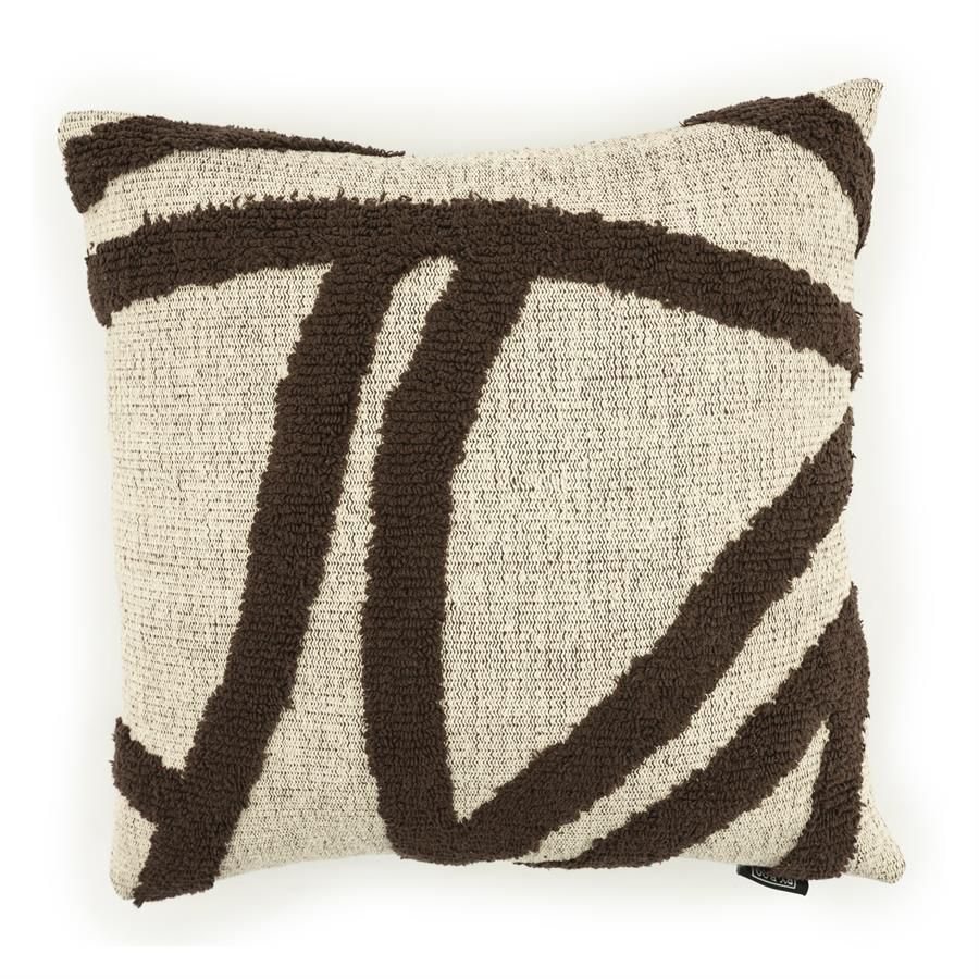 Pillow Majani - dark brown