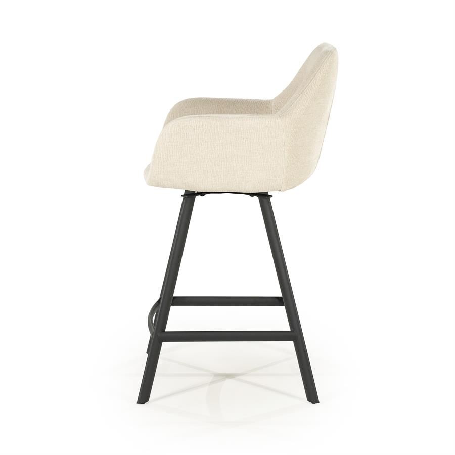 Barstool Bliss with armrest - beige - Afbeelding 2