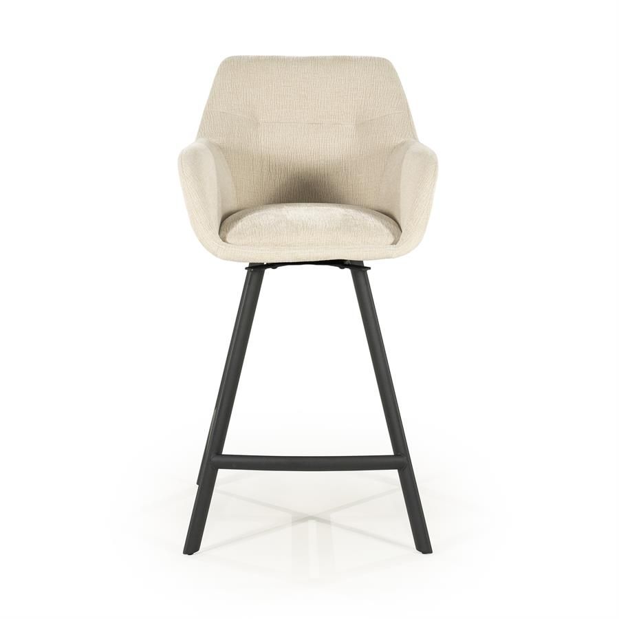 Barstool Bliss with armrest - beige - Afbeelding 4
