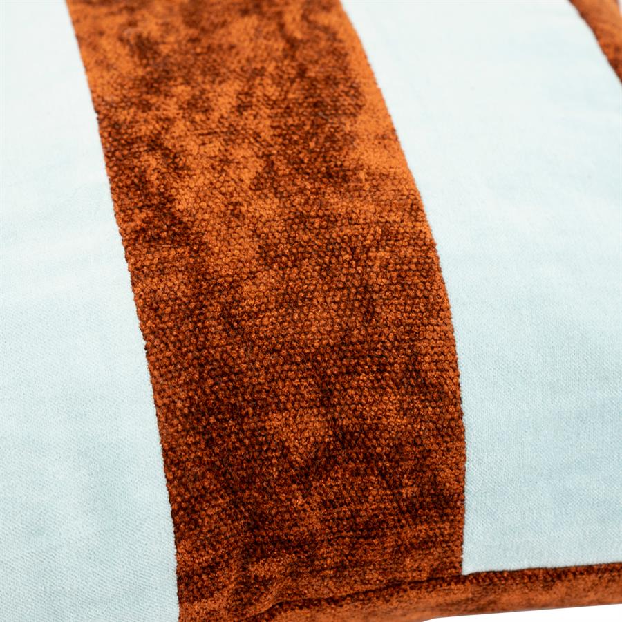 Stripey 40x60 cm - light blue / caramel - Afbeelding 2