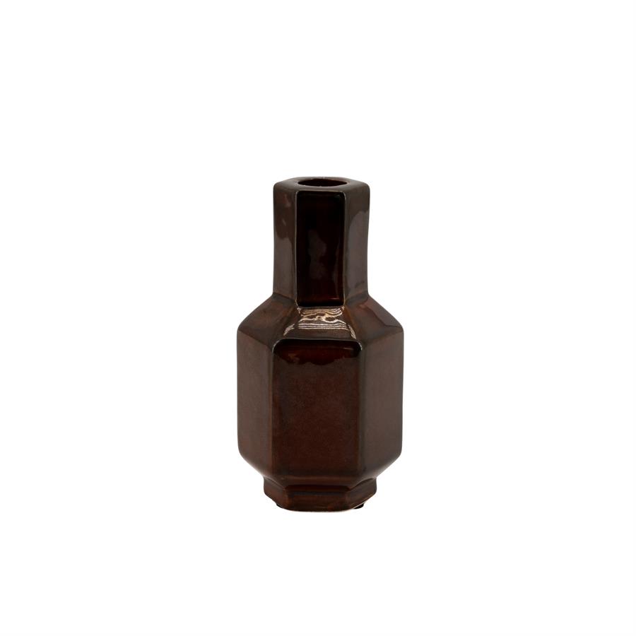 Candle holder Axis small - dark red