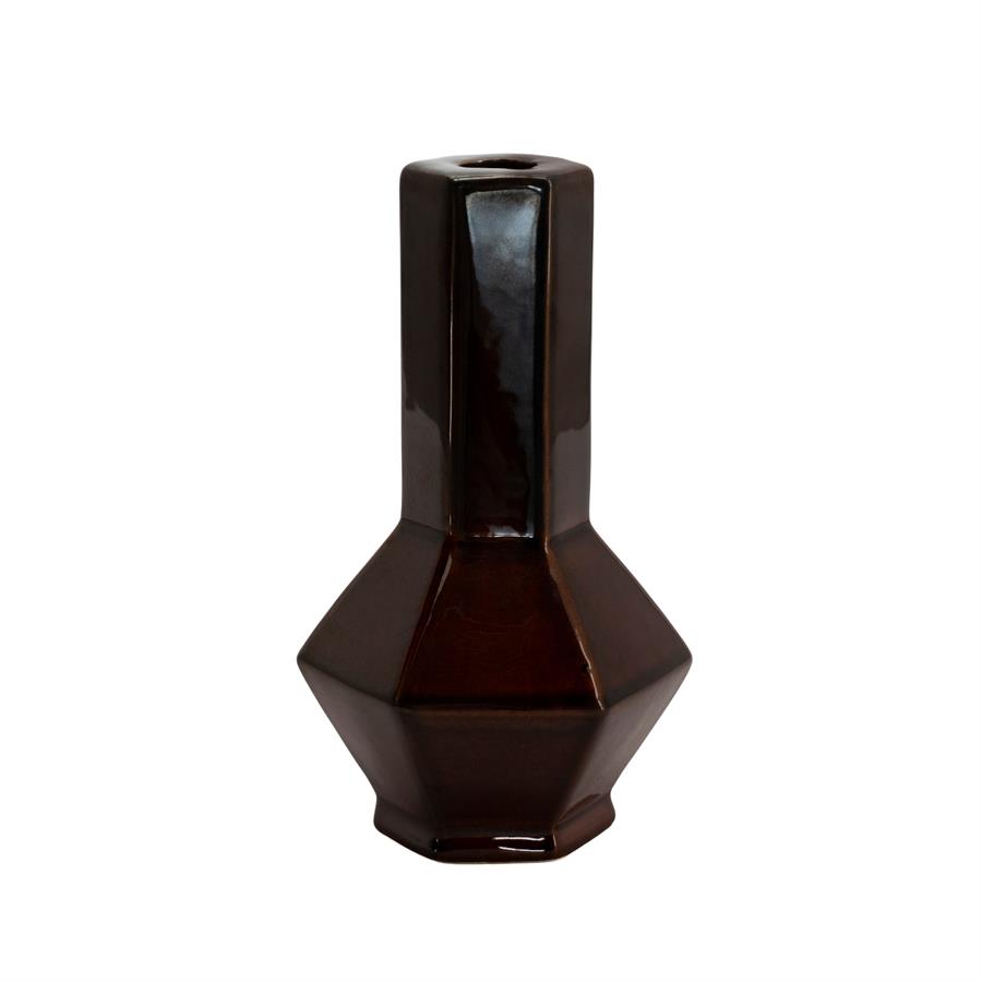 Candle holder Axis large - dark red