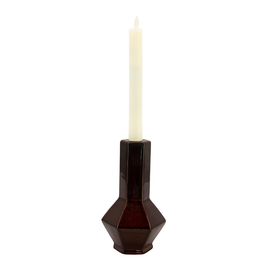 Candle holder Axis large - dark red - Afbeelding 2