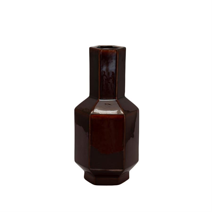 Vase Axis small - dark red