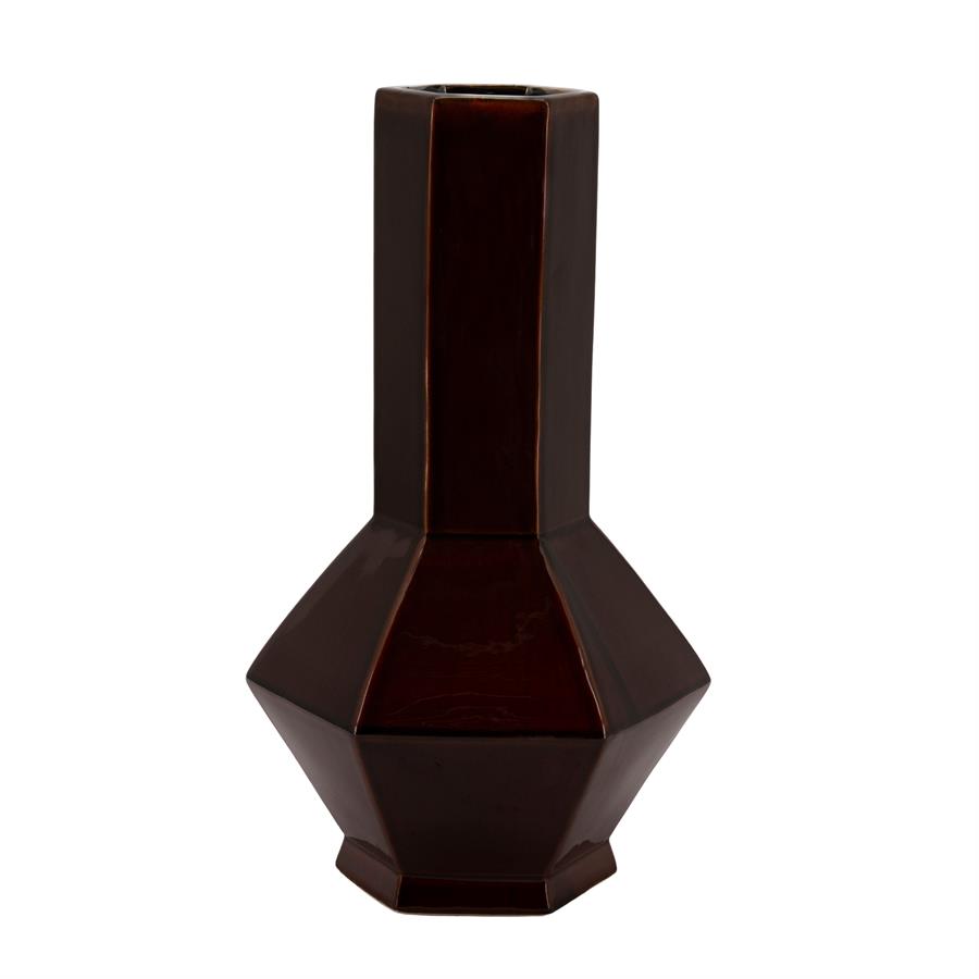 Vase Axis large - dark red