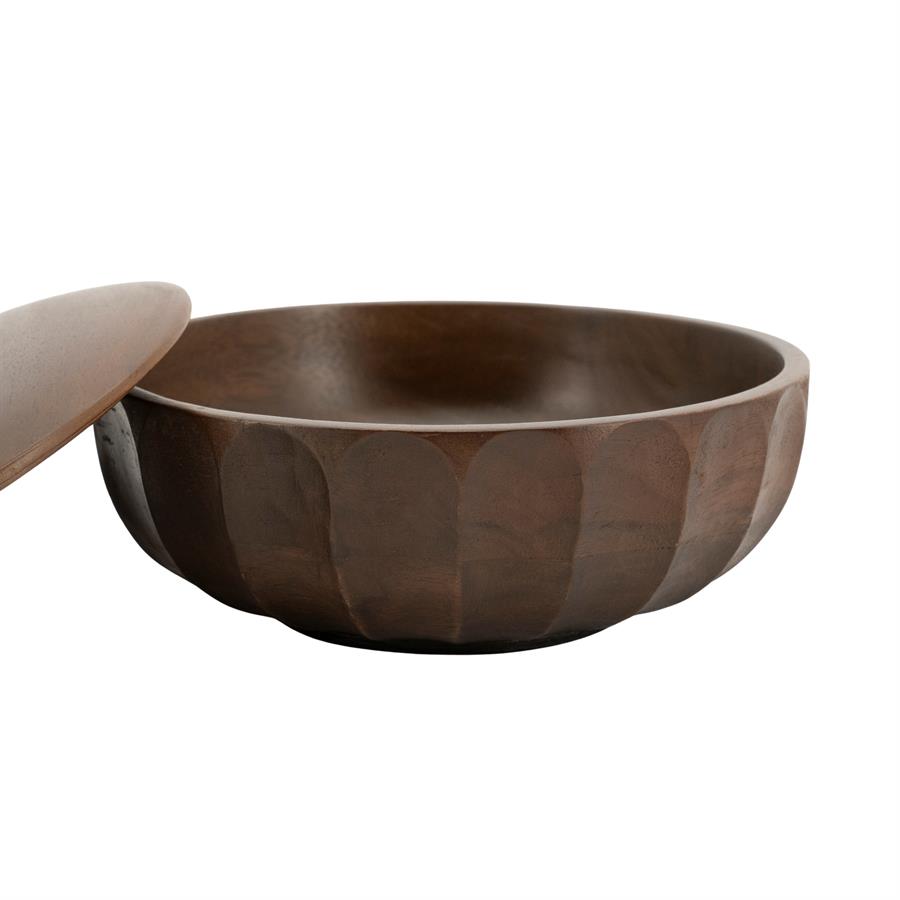 Storage bowl Yori large - dark brown - Afbeelding 2