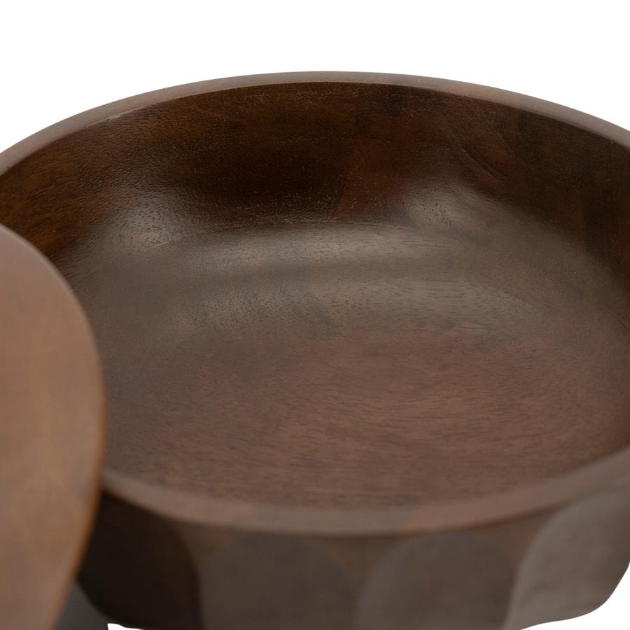 Storage bowl Yori large - dark brown - Afbeelding 3