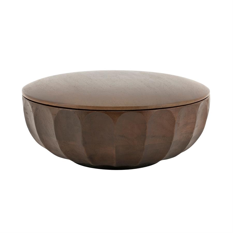 Storage bowl Yori large - dark brown