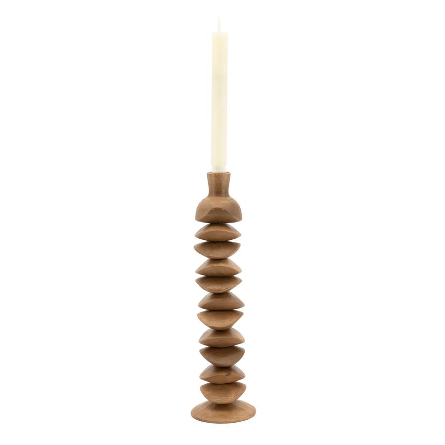 Candle holder Kasane large - brown - Afbeelding 3