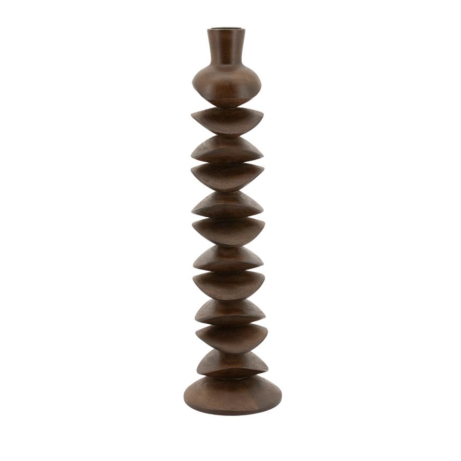 Candle holder Kasane large - dark brown - Afbeelding 2