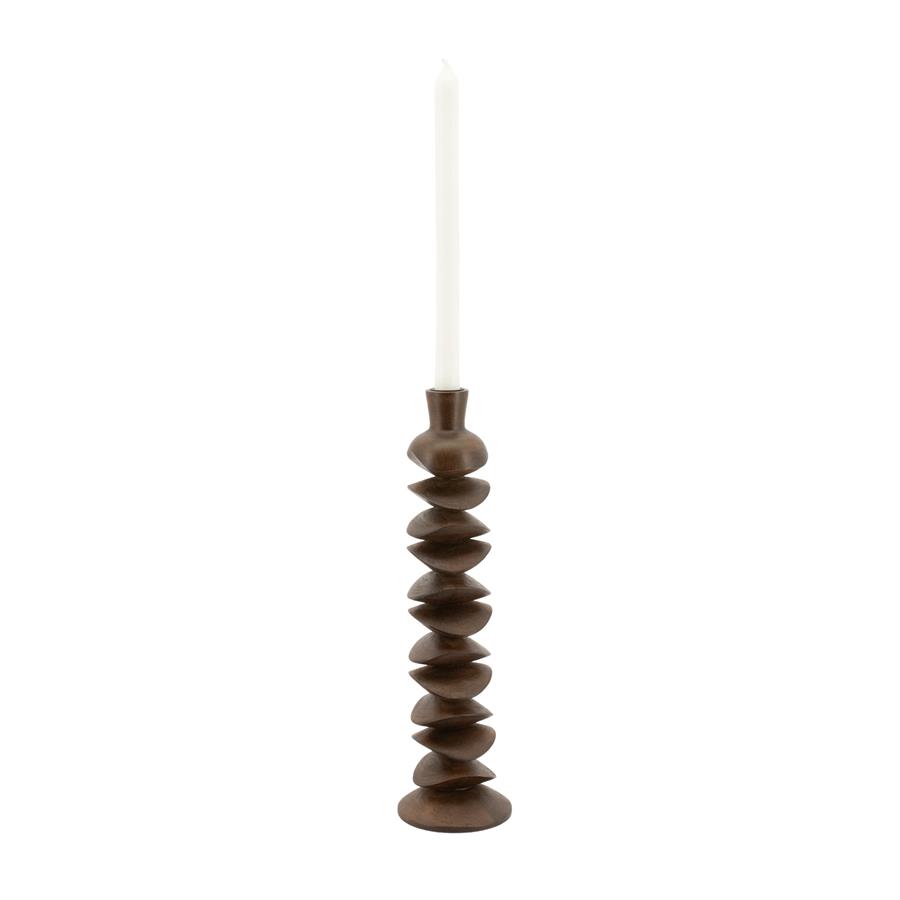 Candle holder Kasane large - dark brown - Afbeelding 3