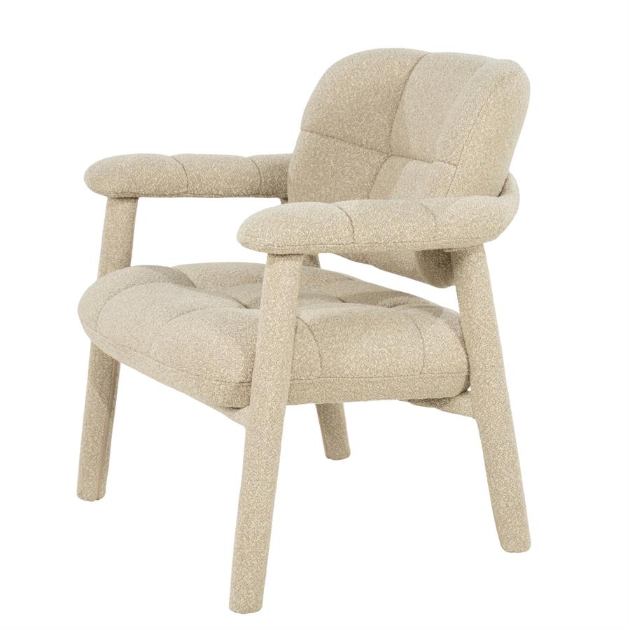 Lounge chair Knox - taupe - Afbeelding 2