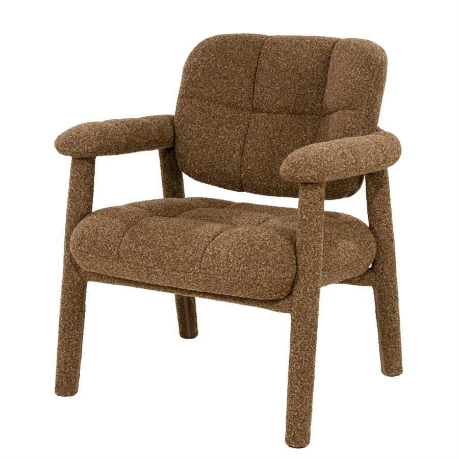 Lounge chair Knox - brown