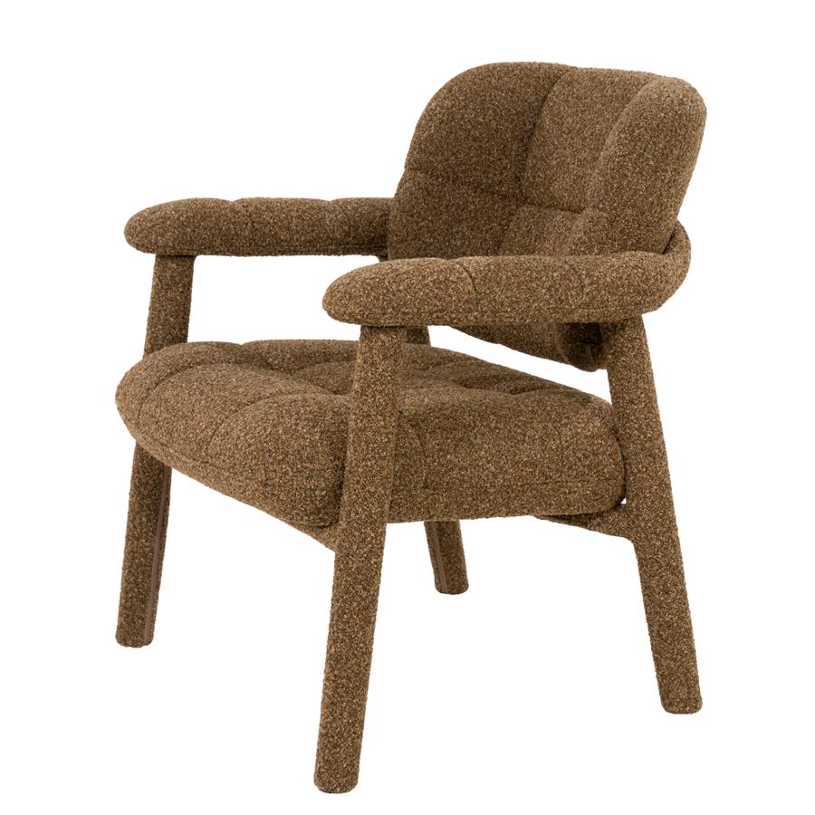 Lounge chair Knox - brown - Afbeelding 2