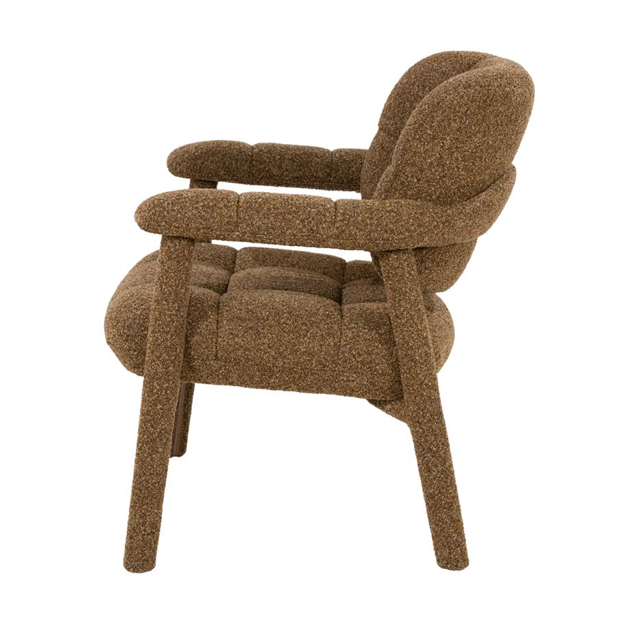 Lounge chair Knox - brown - Afbeelding 3