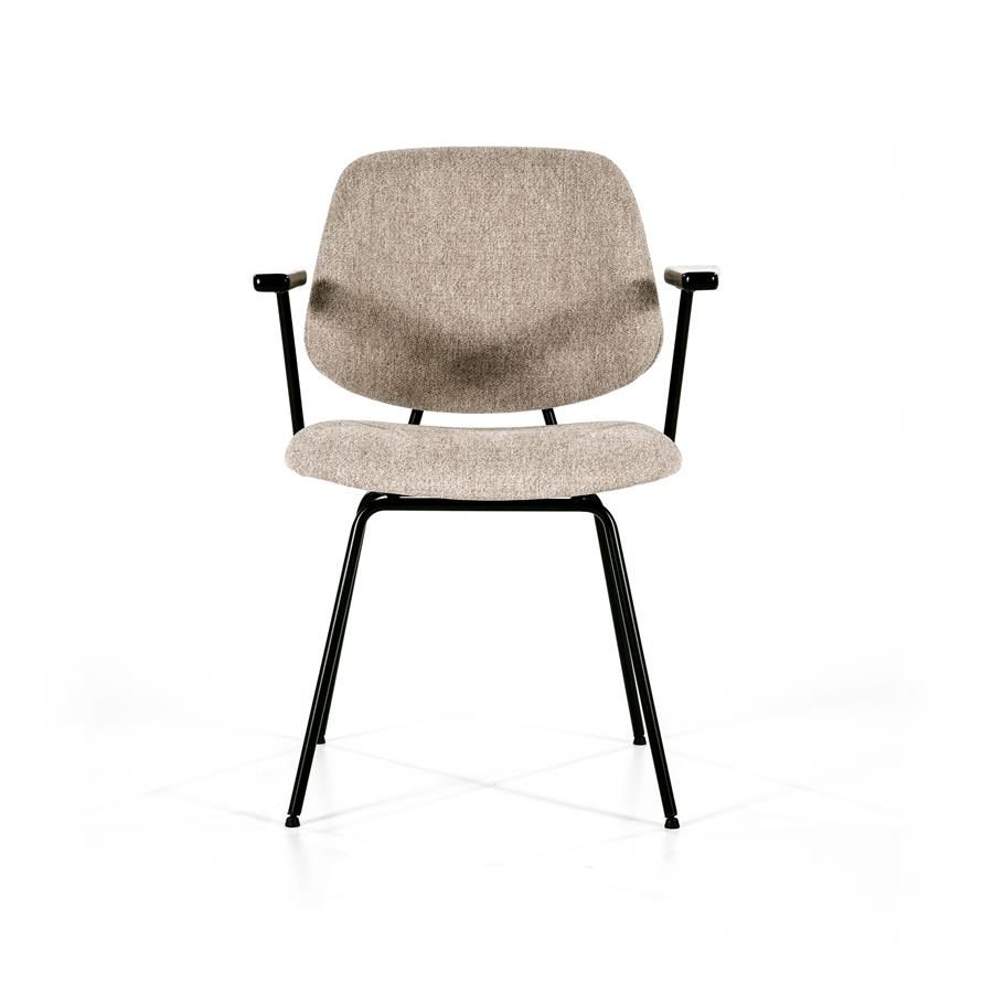 Stoel Lynn met arml - beige fletcher - Afbeelding 3