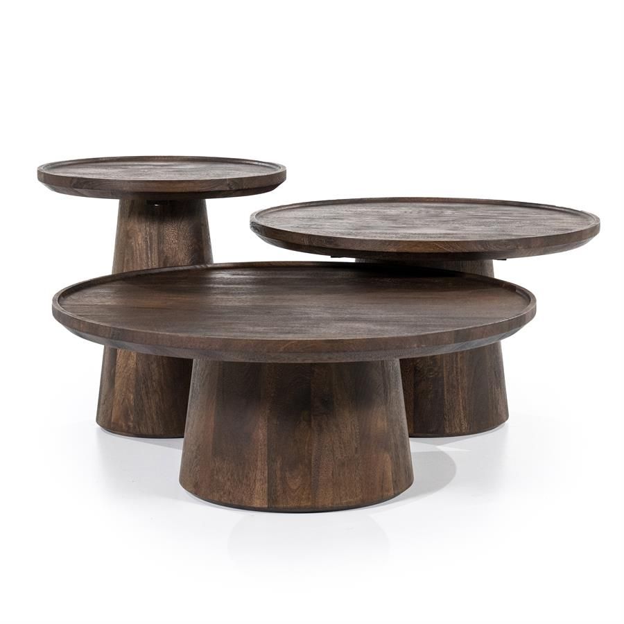 Salontafel Ron 80x32 - bruin - Afbeelding 2