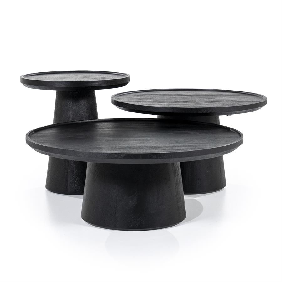 Salontafel Ron 80x32 - zwart - Afbeelding 2