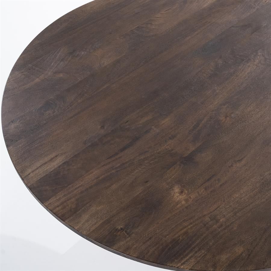 Eettafel Aron rond 130 - bruin - Afbeelding 2