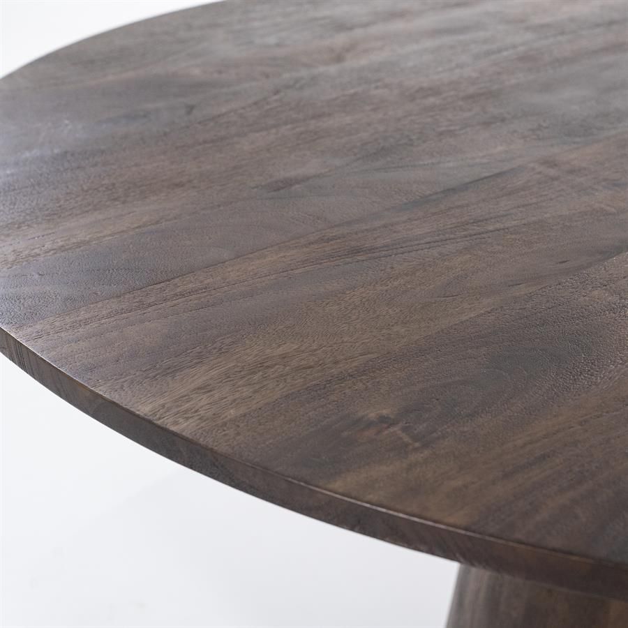 Eettafel Aron rond 130 - bruin - Afbeelding 3