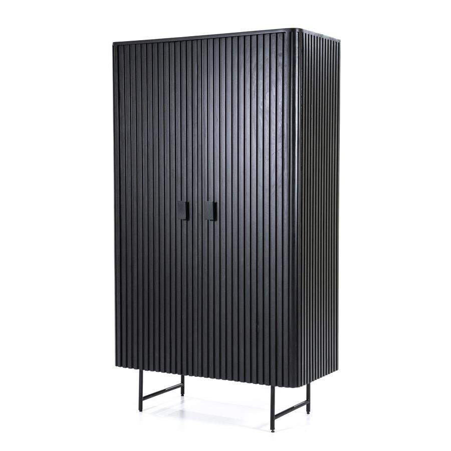 Kabinet Remi 2-drs. - zwart - Afbeelding 2