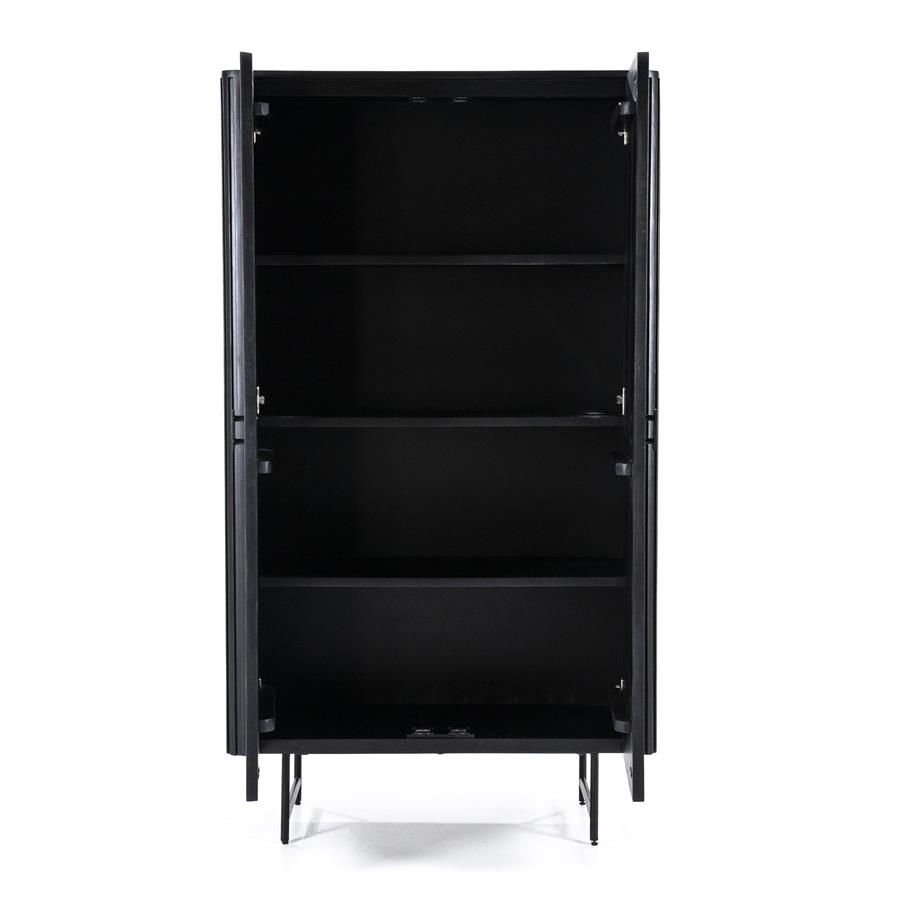 Kabinet Remi 2-drs. - zwart - Afbeelding 3