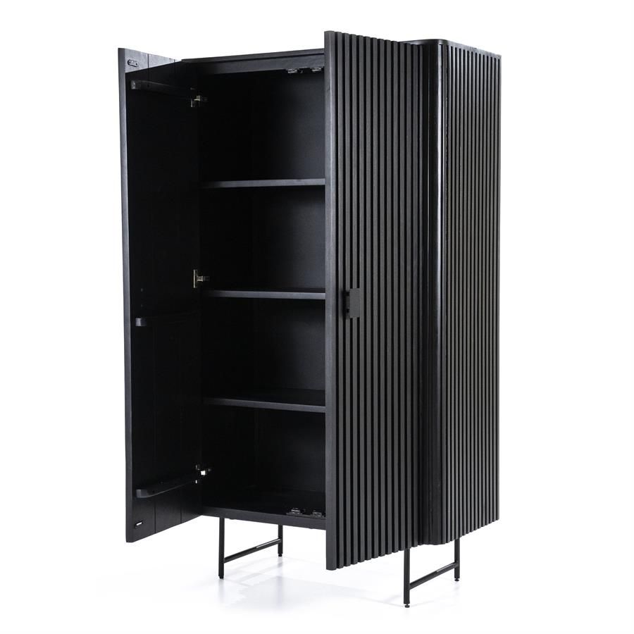 Kabinet Remi 2-drs. - zwart - Afbeelding 4