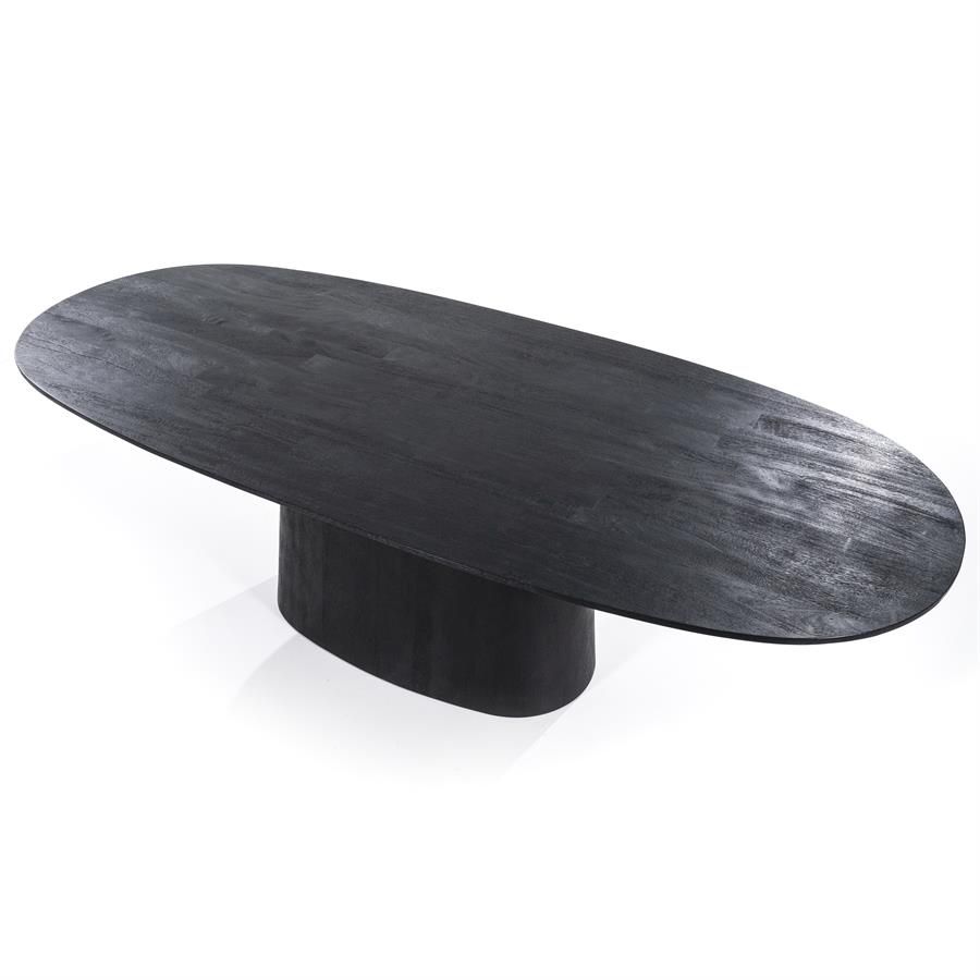 Eettafel Aron ovaal 250x110 - zwart - Afbeelding 3