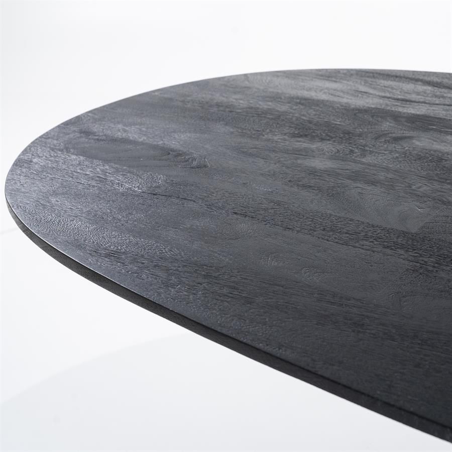Eettafel Aron ovaal 250x110 - zwart - Afbeelding 4