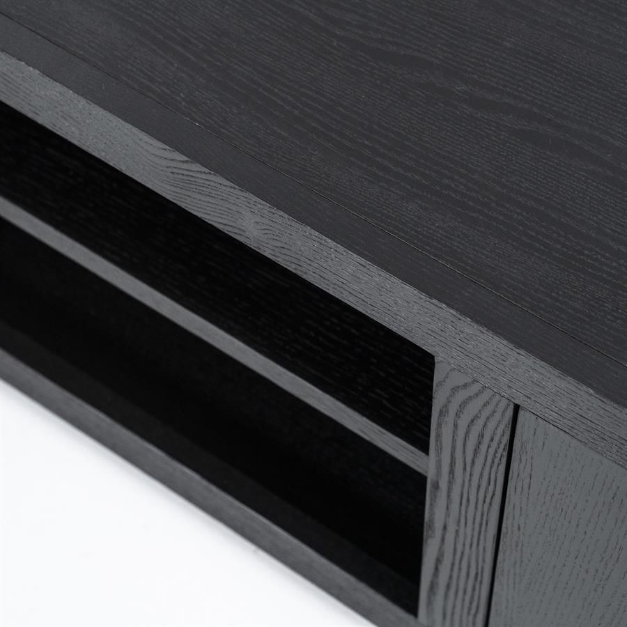 TV meubel Helsinki 160 cm- zwart - Afbeelding 3
