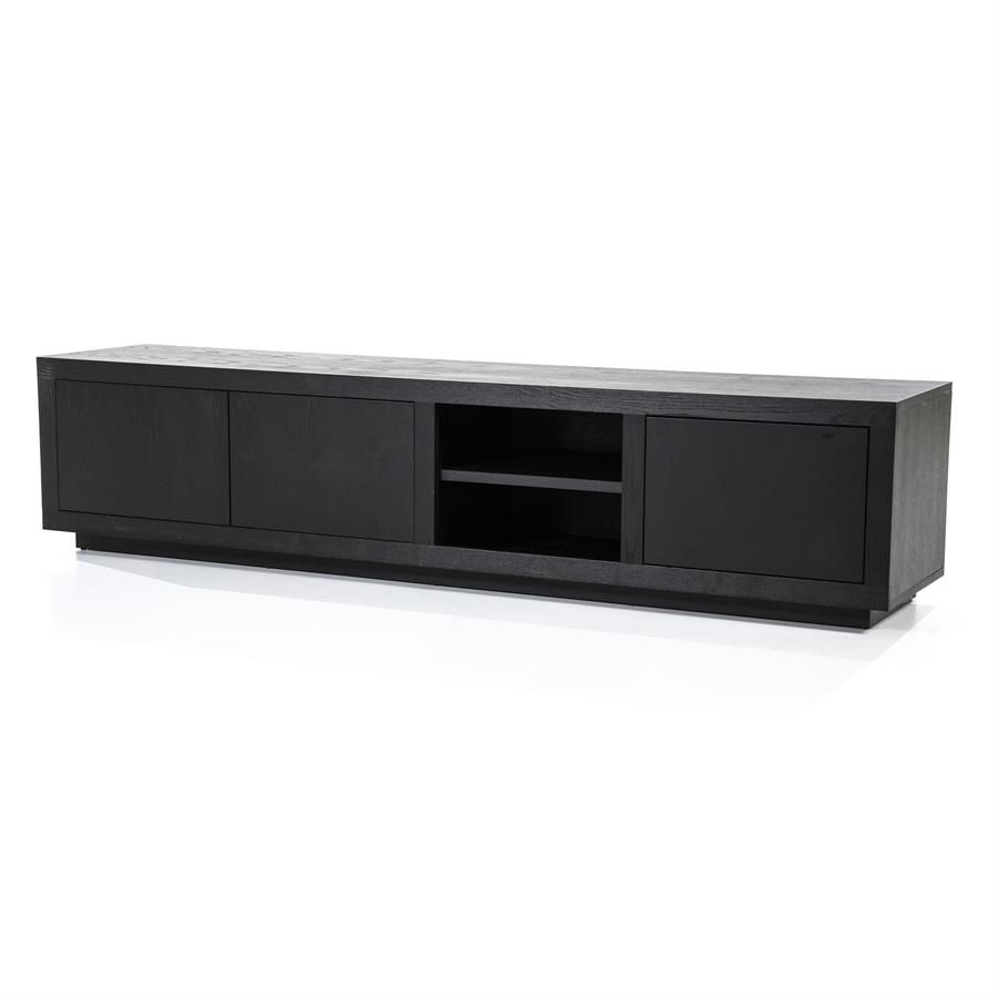 TV meubel Helsinki 200 cm - zwart - Afbeelding 2