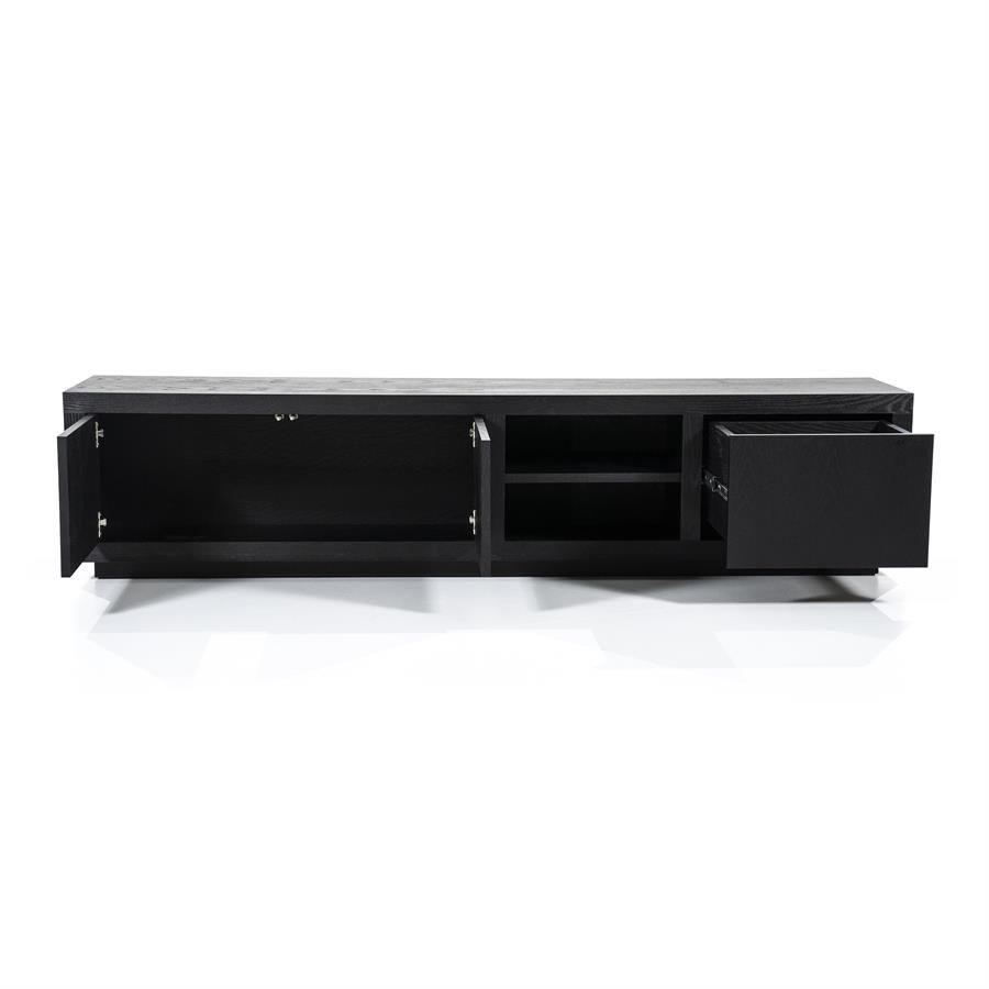 TV meubel Helsinki 200 cm - zwart - Afbeelding 3