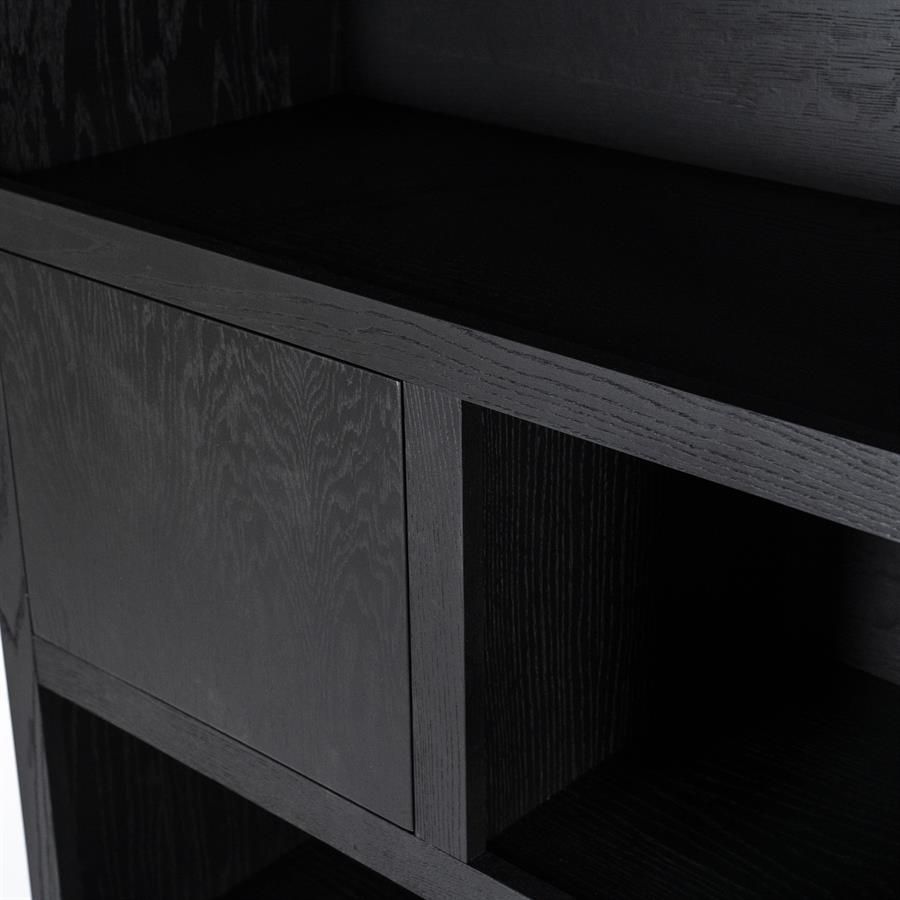 Kabinet Helsinki 150x220 cm - zwart - Afbeelding 3
