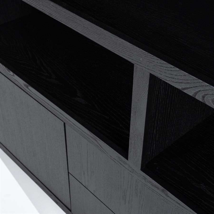 Kabinet Helsinki 200x220 cm - zwart - Afbeelding 3