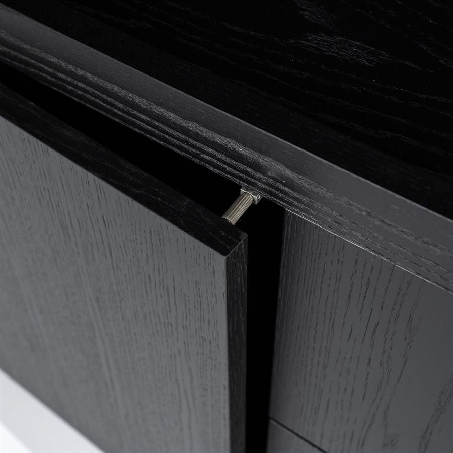 Kabinet Helsinki 200x220 cm - zwart - Afbeelding 4