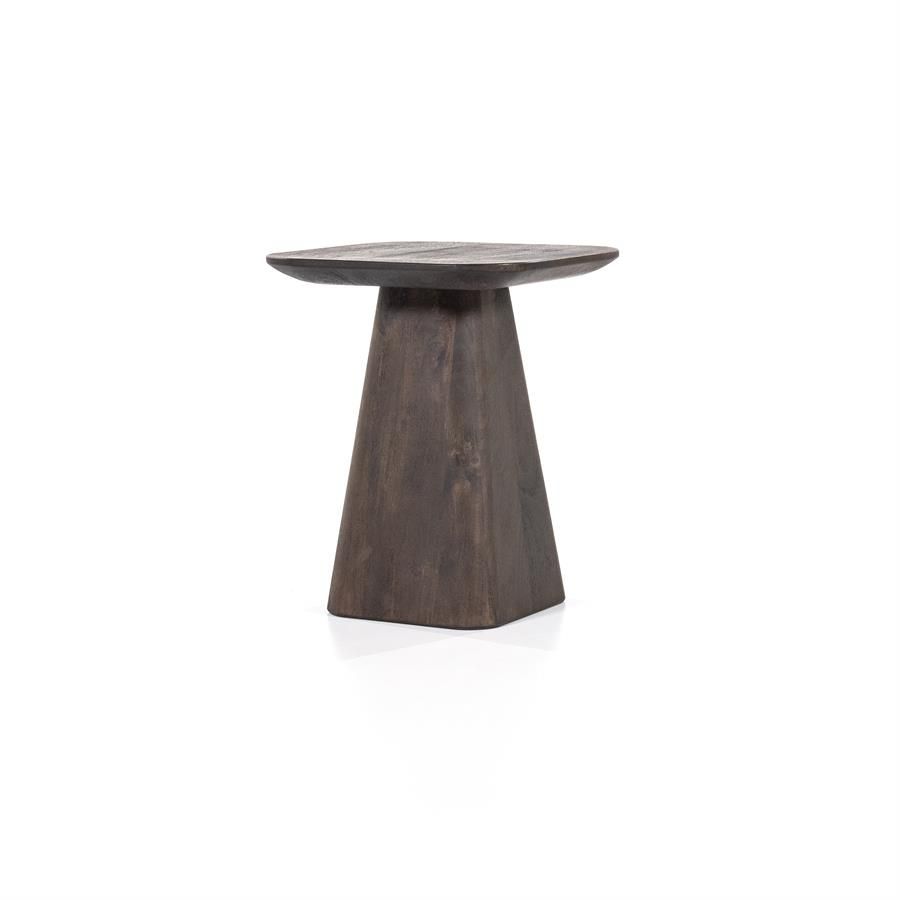 Bijzettafel Aron vierkant 40x40 - bruin - Afbeelding 2