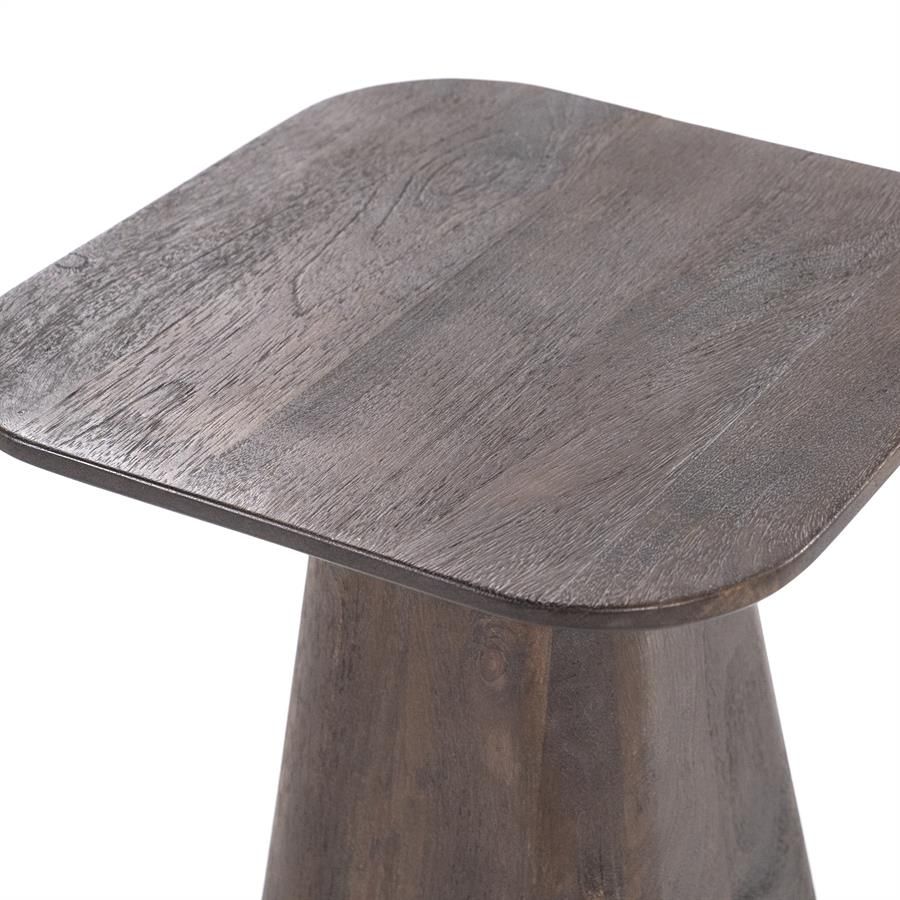 Bijzettafel Aron vierkant 40x40 - bruin - Afbeelding 3