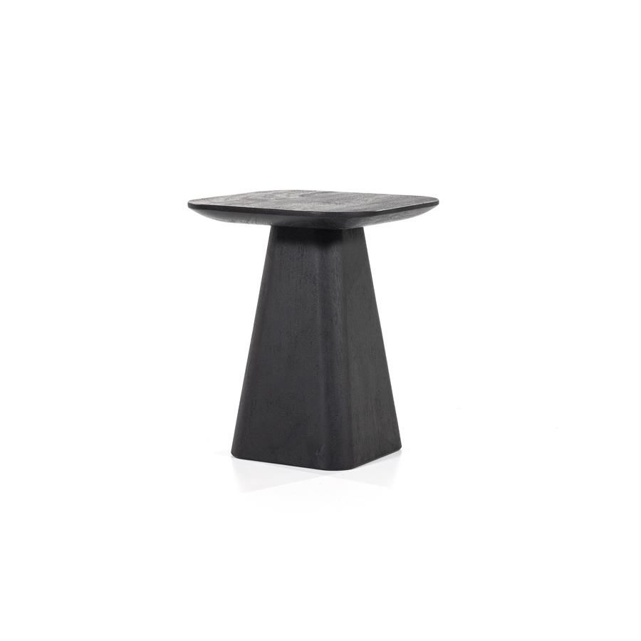 Bijzettafel Aron vierkant 40x40 - zwart - Afbeelding 2