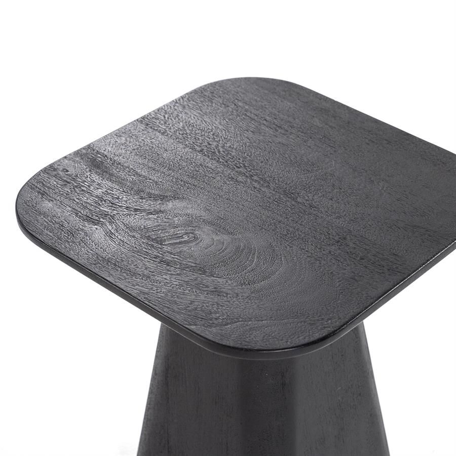 Bijzettafel Aron vierkant 40x40 - zwart - Afbeelding 3