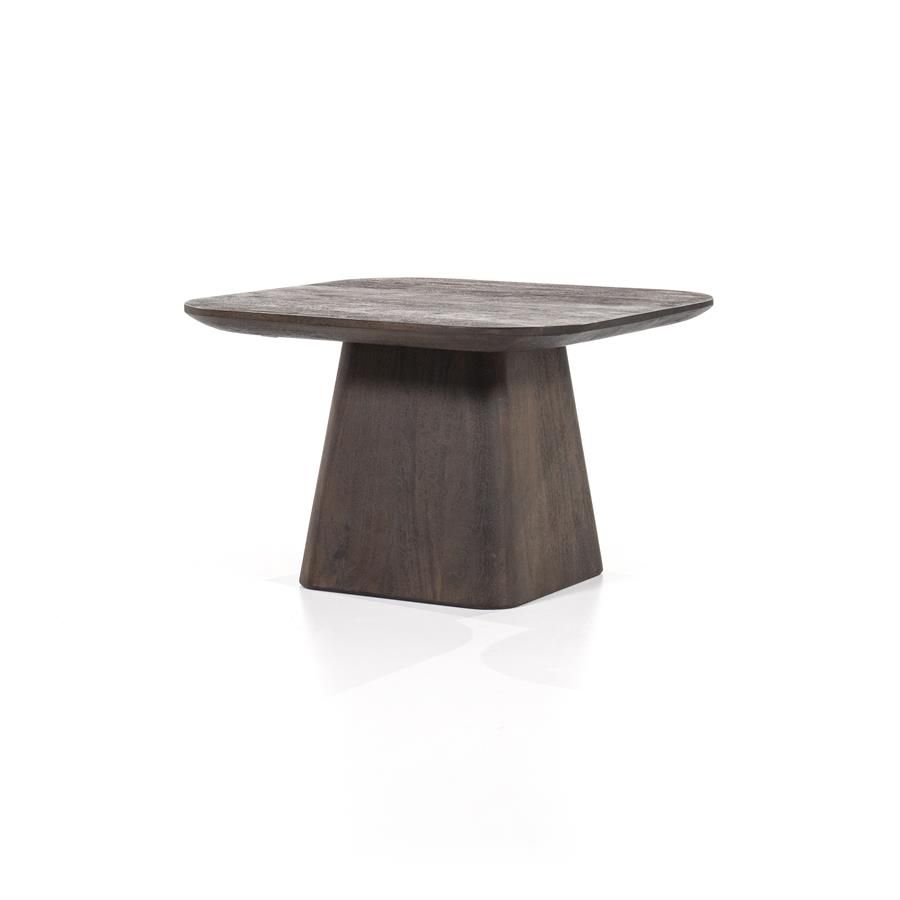 Bijzettafel Aron vierkant 60x60 - bruin - Afbeelding 2