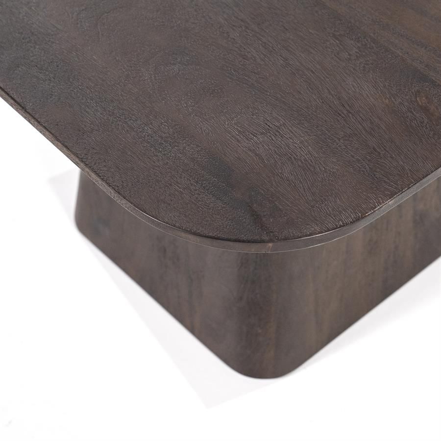 Bijzettafel Aron vierkant 60x60 - bruin - Afbeelding 3