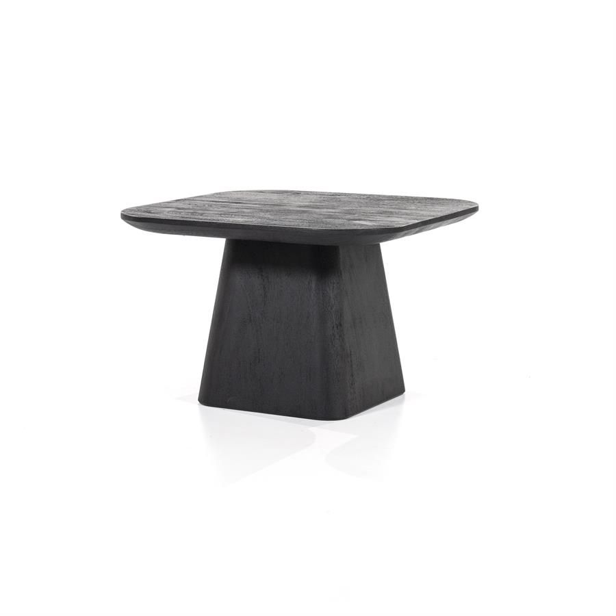 Bijzettafel Aron vierkant 60x60 - zwart - Afbeelding 2