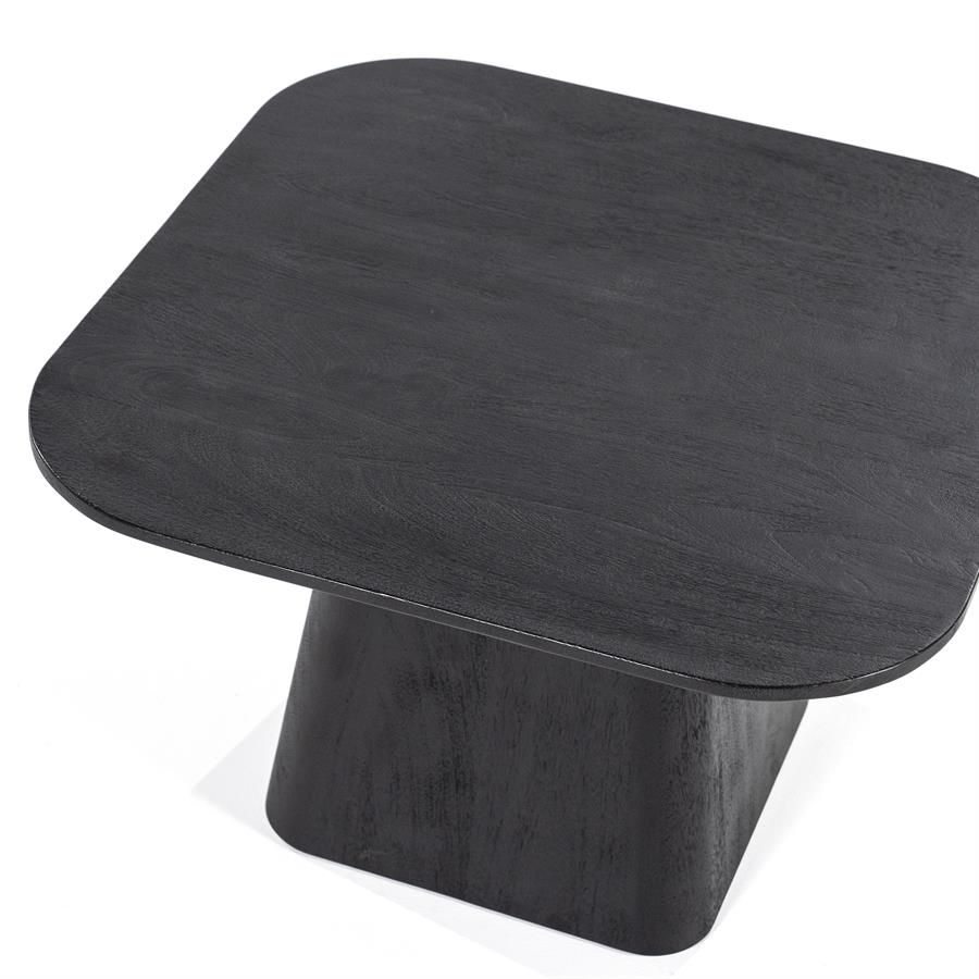 Bijzettafel Aron vierkant 60x60 - zwart - Afbeelding 3