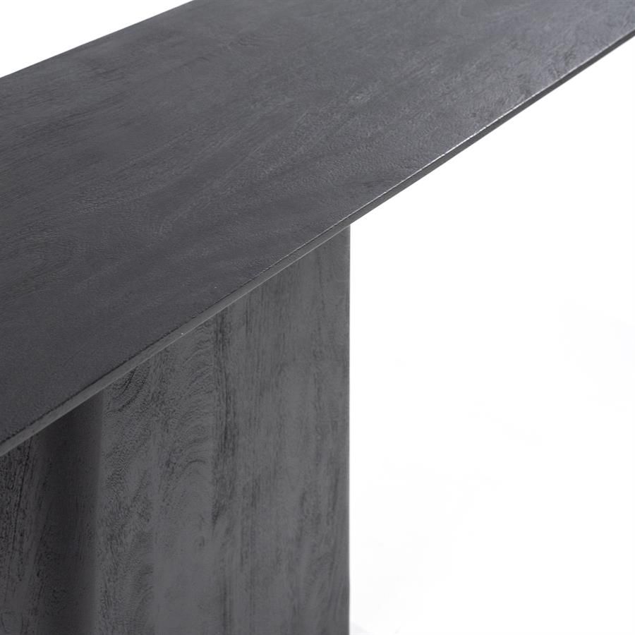 Sidetable Aron 180x40 - zwart - Afbeelding 4