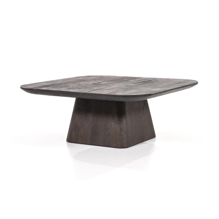 Salontafel Aron vierkant 80x80 - bruin - Afbeelding 2
