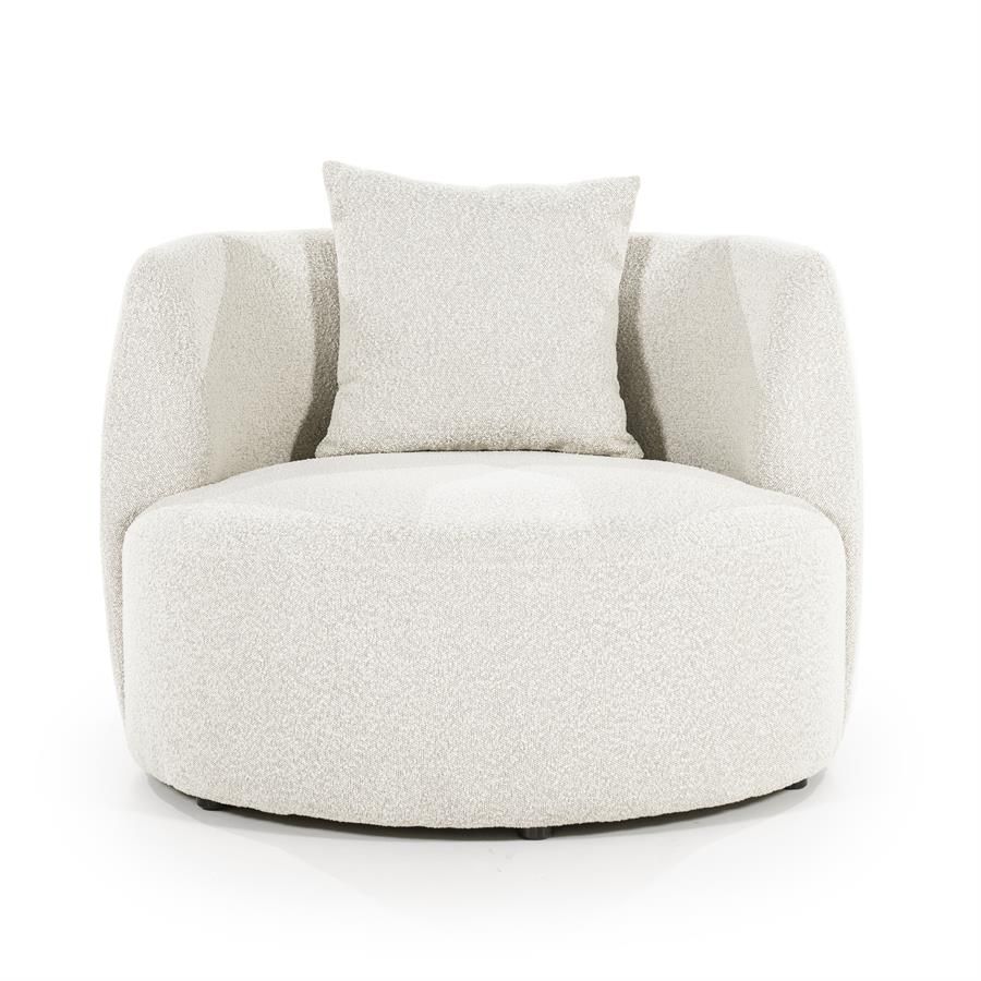 Fauteuil Louis met kussen - beige Spark - Afbeelding 3